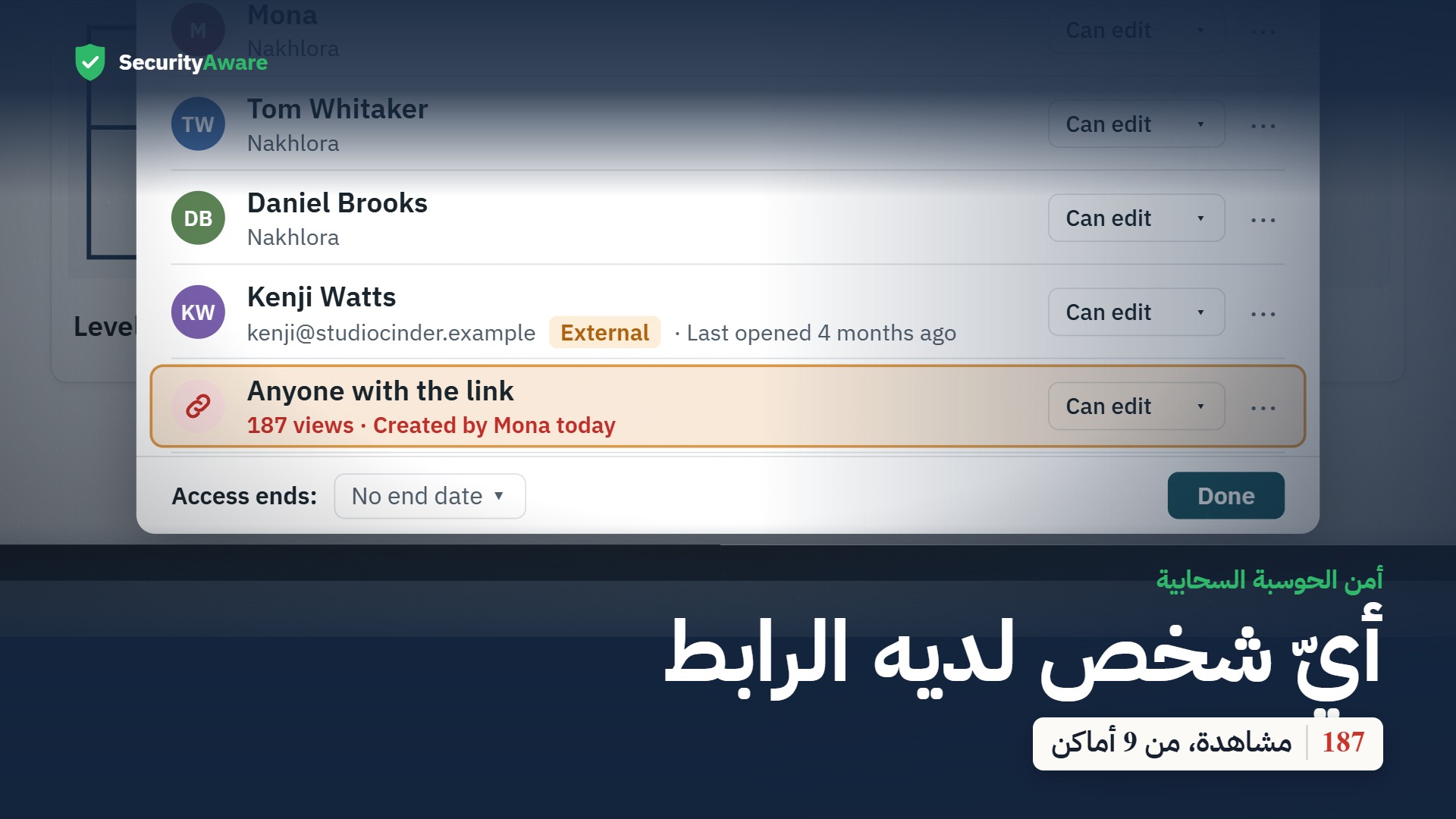 أيّ شخص لديه الرابط